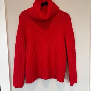 Maeve Scarlet Cowl Neck Sweater